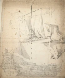 Portrét "Kampveere" (), asi 1664 (ofset, grafit, šedá barva)