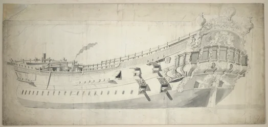 Portrét "Charles Galley", asi 1676 (grafit, šedá barva)