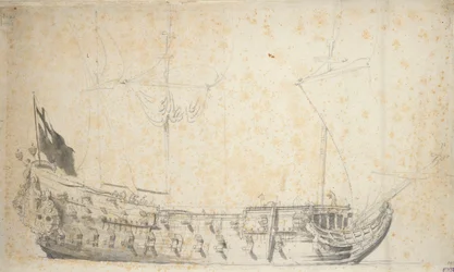 Portrét "Essexu", asi 1660 (grafit, šedá barva)