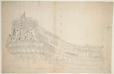 Portrét "Hollandia", asi 1666 (ofset, šedá barva)