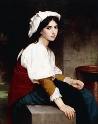 Italská dívka u fontány, 1870