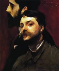 Malíři François Flameng a Paul Helleu, cca 1880