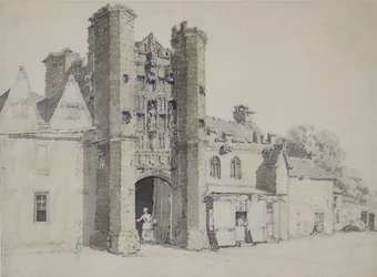 Biskupský palác, katedrála Wells