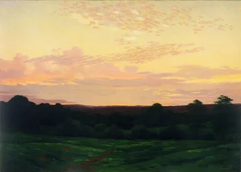 Večer, Somerset Valley, Pennsylvania, kolem roku 1898 (olej na plátně)