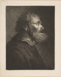 Starý muž z profilu, 1761.