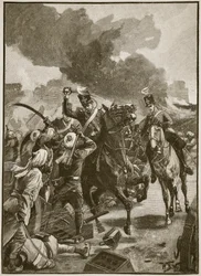 Thackwell v Sobraonu, 1846, ilustrace z "Cassell