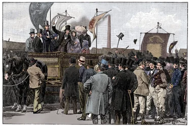 Chartistická demonstrace na Kennington Common, 1848, 1900