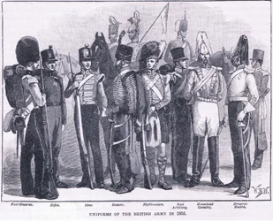 Uniformy britské armády v roce 1855 n. l.