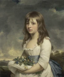 Portrét dívky, cca 1790 (olej na plátně)