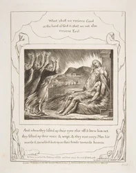 Jobs Utěšitelé, z ilustrací Knihy Job, 1825-26.