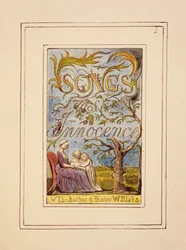 S.124-1950.pt2 Titulní strana k Songs of Innocence: deska 2 z Songs of Innocence and of Experience (kopie R) c.1802-08 (lept, inkoust a wc)