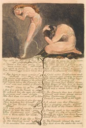 První kniha Urizen, talíř 17, Říkali jí Lítost a uprchli. . . . (Bentley 19)