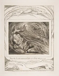 The Lord Answering Job out from the Whirwind, from Illustrations of the Book of Job, 1825-26.