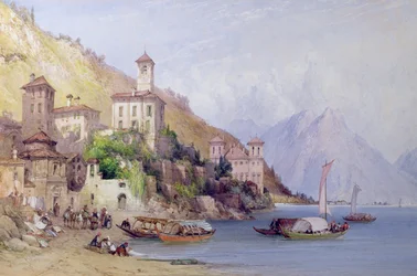 Gravedona, jezero Como, 1895