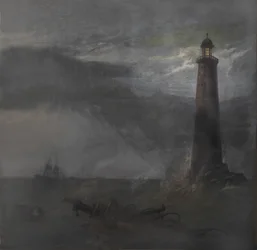 Akce pro The Lighthouse, 1855 (kvaš na plátně)