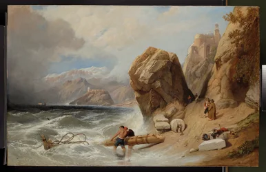 Scéna na pobřeží poblíž Janova, 1846