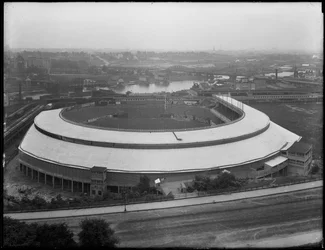 Letecký pohled na Polo Grounds, 3. července 1914
