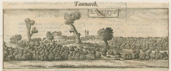 Tamworth - Panorama: mědirytina a [17. století]