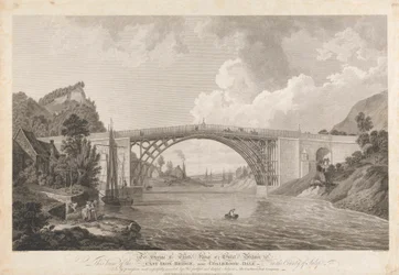 Pohled na litinový most poblíž Coalbrookdale