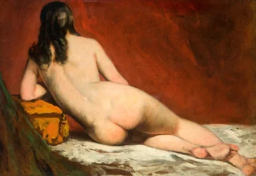 Studie aktu ležící ženy, 1849