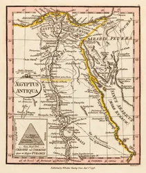 Starověký Egypt. Mapa.