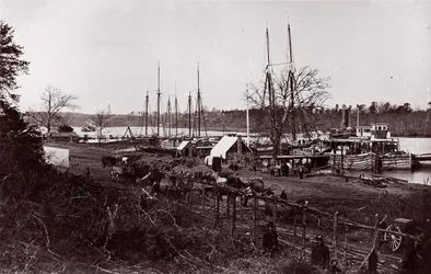 Broadway Landing, řeka Appomattox, 1864.