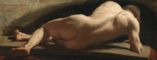 Mužský akt, 1843