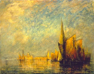 Západ slunce, San Giorgio, Benátky