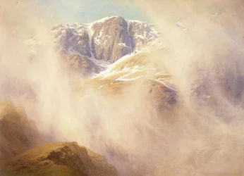 Mlhavé ráno, Hen Tor, Coniston Fells