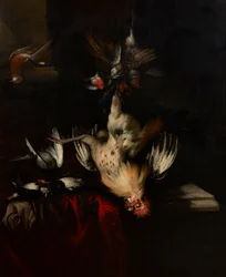 A Still Life of Dead Game and Songbirds (olej na plátně)