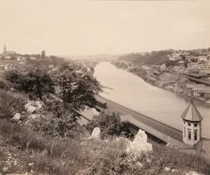 Lehigh Valley z kopce Piccadilly Hill, pro železnici Lehigh Valley Railroad
