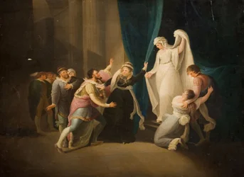 Scéna ze Shakespearovy Zimní pohádky, 1770-1800.
