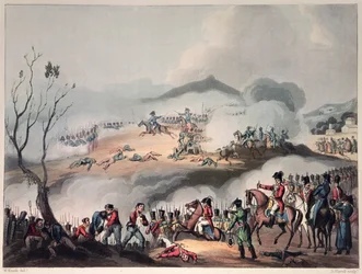 Bitva u Orthes, 27. února 1814, vyryl Daniel Havell