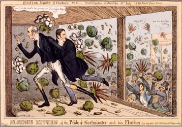 Slavný návrat pýchy z Westminsteru a jeho flunkeyho, ze série 