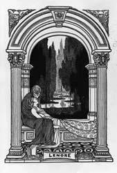 Lenore, z „Básně Edgara Allana Poea“, 1900
