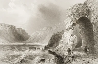 Glengarriff, County Cork, z „Scenery and Antiquities of Ireland“ od George Virtue, 60. léta 19. století