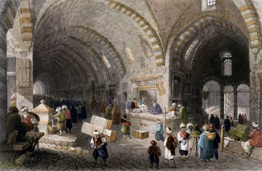 Great Avenue v Tchartchi, 1850 (barevná akvatinta)