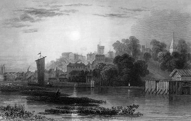 Maldon, Essex, rytý Henry Adlard, 1831