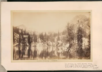 Jezero Mary. Kaňon Big Cottonwood. Utah