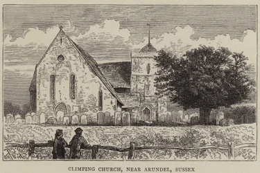 Climping Church, poblíž Arundel, Sussex
