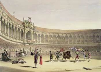 Náměstí v Seville, 1865