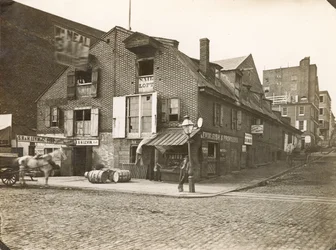 Race Street Wharf, Delaware Avenue v Race Street, 1867