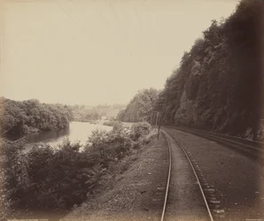 Rockdale Curve, Na řece Lehigh,c. 1895 (foto)