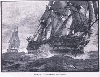 Britská linie bitevních lodí AD 1836