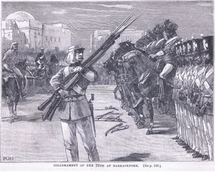 Odzbrojení 26. v Barrackpore 1857 našeho letopočtu