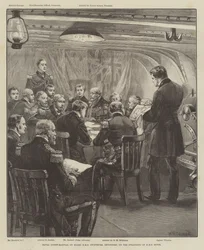 Vojenský námořní soud na palubě HMS Swiftsure v Devonportu v souvislosti se ztroskotáním HMS Howe