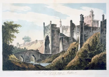 East End of the Fort of Mongheer, 1787 (akvatinta)