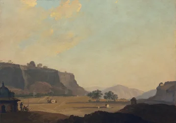 Pohled poblíž Fort Gwalior, Indie, c.1783