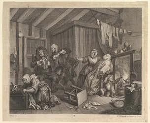 A Harlots Progress, deska 5, duben 1732.