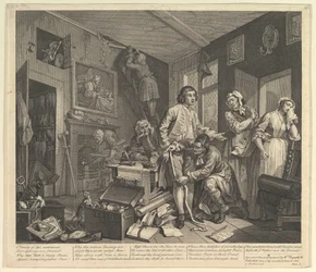 A Rakes Progress, deska 1, 25. června 1735.